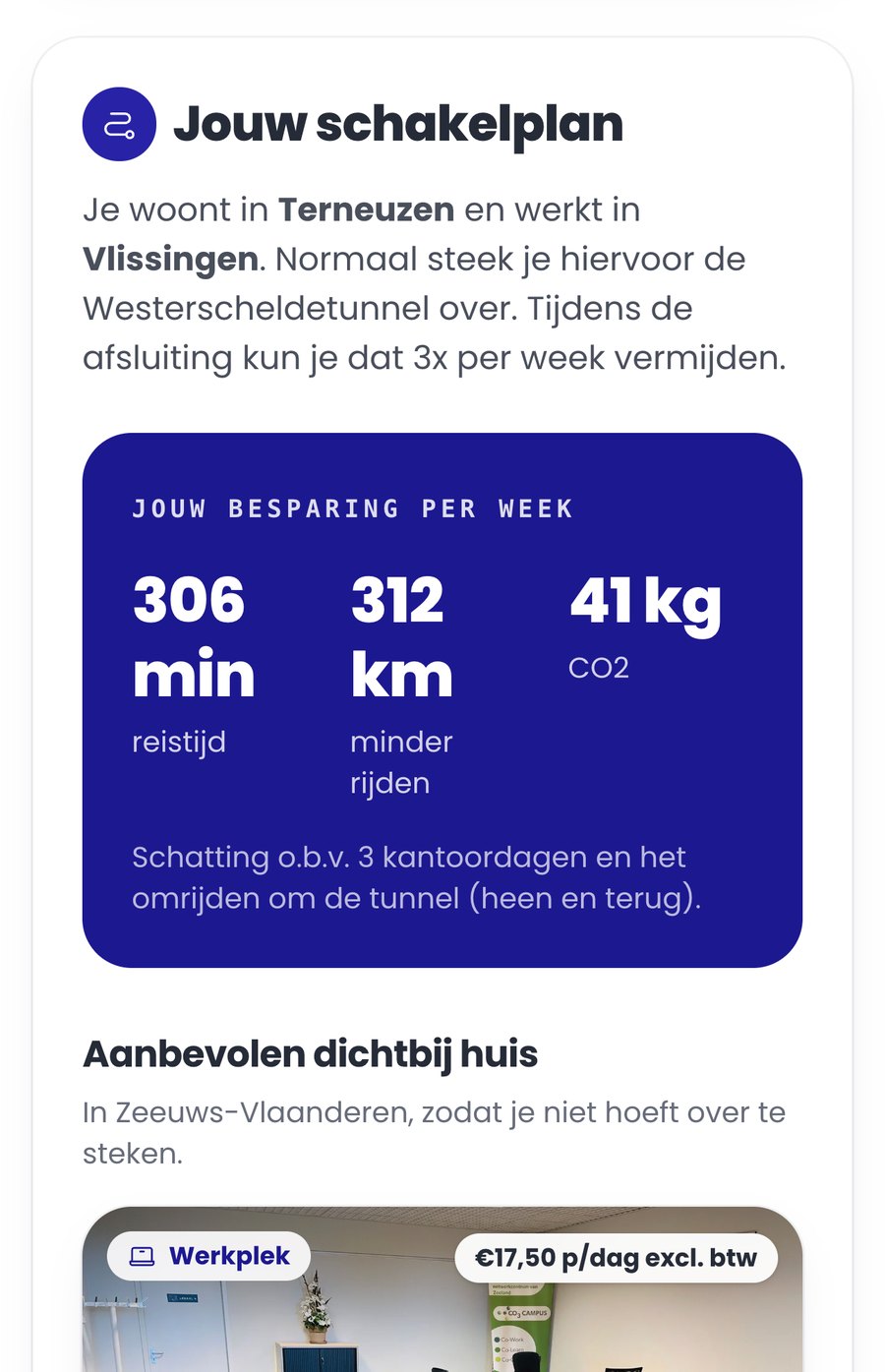 Scherm van Zeeland Schakelt: Je eigen Schakelplan