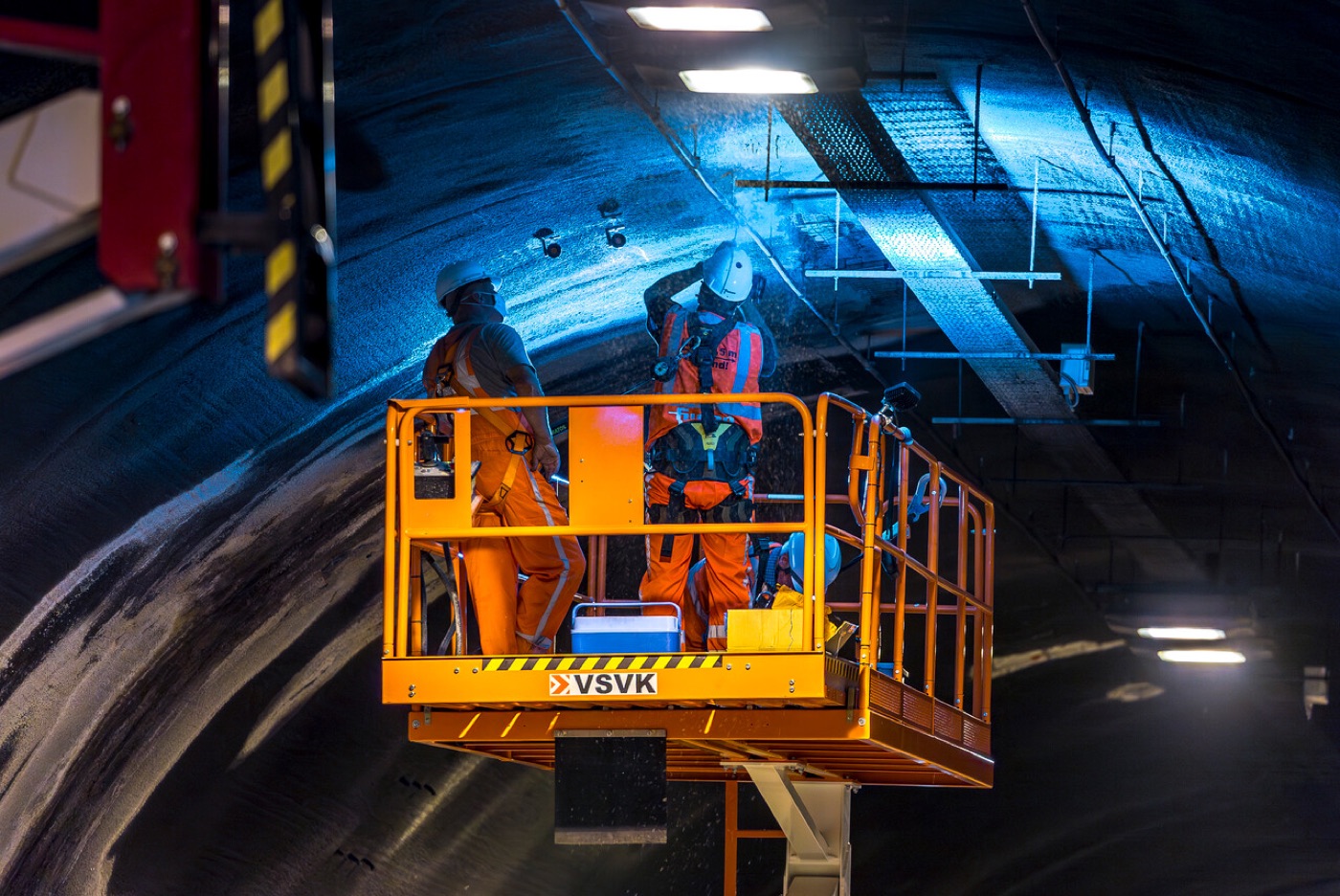 Werkzaamheden in de Westerscheldetunnel